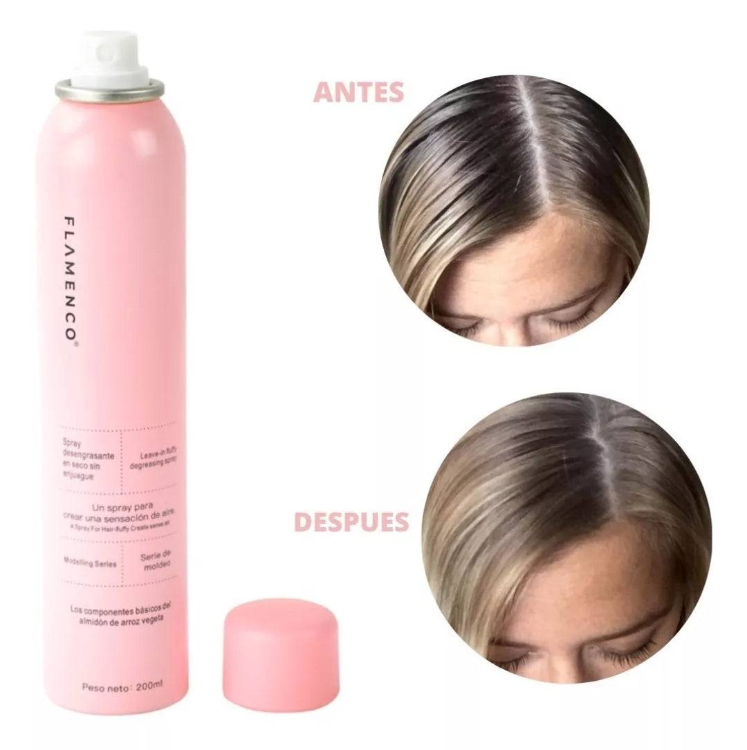 Shampoo Spray en Seco Flamenco 200ml Utilísimo Chile