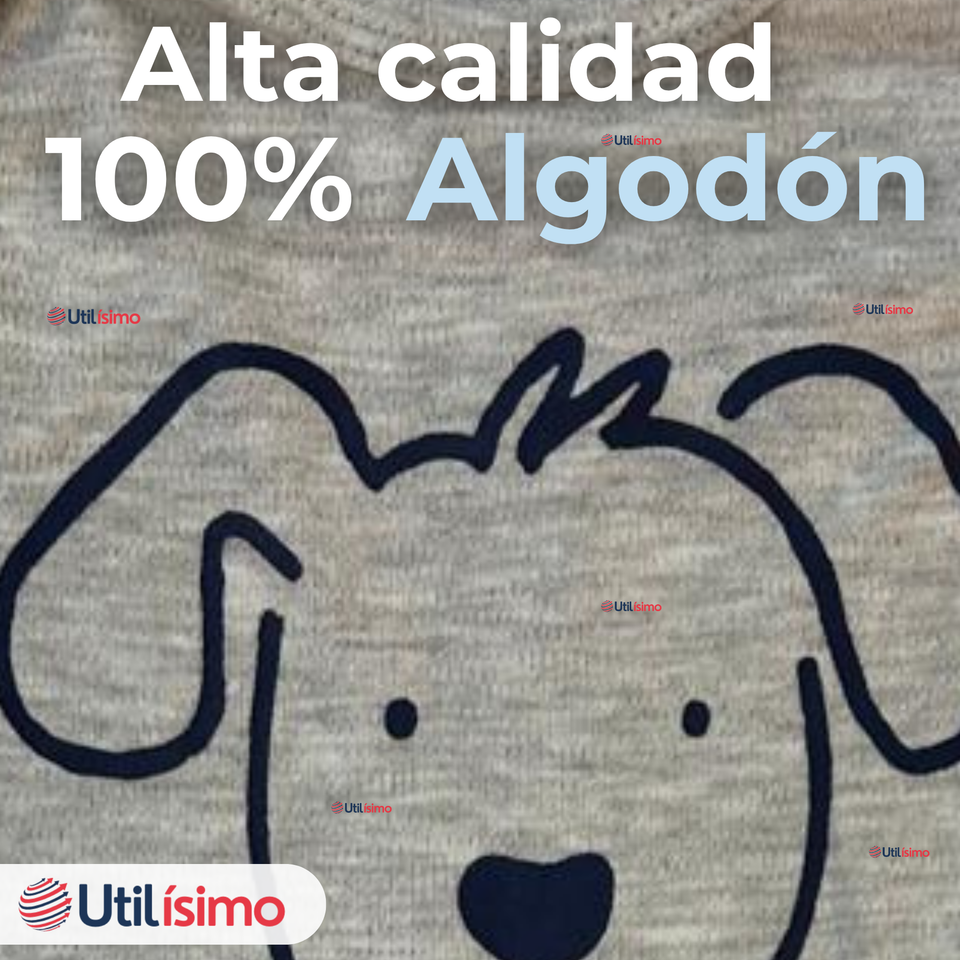 Pack 5 Bodys Niño Manga Corta Tedmimak 100% Algodón Loud But Cute