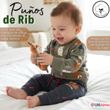Conjunto 2 Piezas Buzo Pantalón Y Polerón De Algodón Verde Animales Bebé Niño