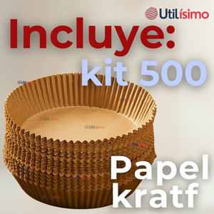 Kit De 500 Unidades Forros Desechables Antiadherentes Papel Para Freidora De Aire
