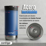 Vaso Mug Contigo Huron 2.0 473 ML Blue Corn Térmico Acero Inoxidable