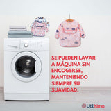 Pack 6 Babero Delantal Impermeable Premium Con Mangas Larga Para Bebe Y Niña