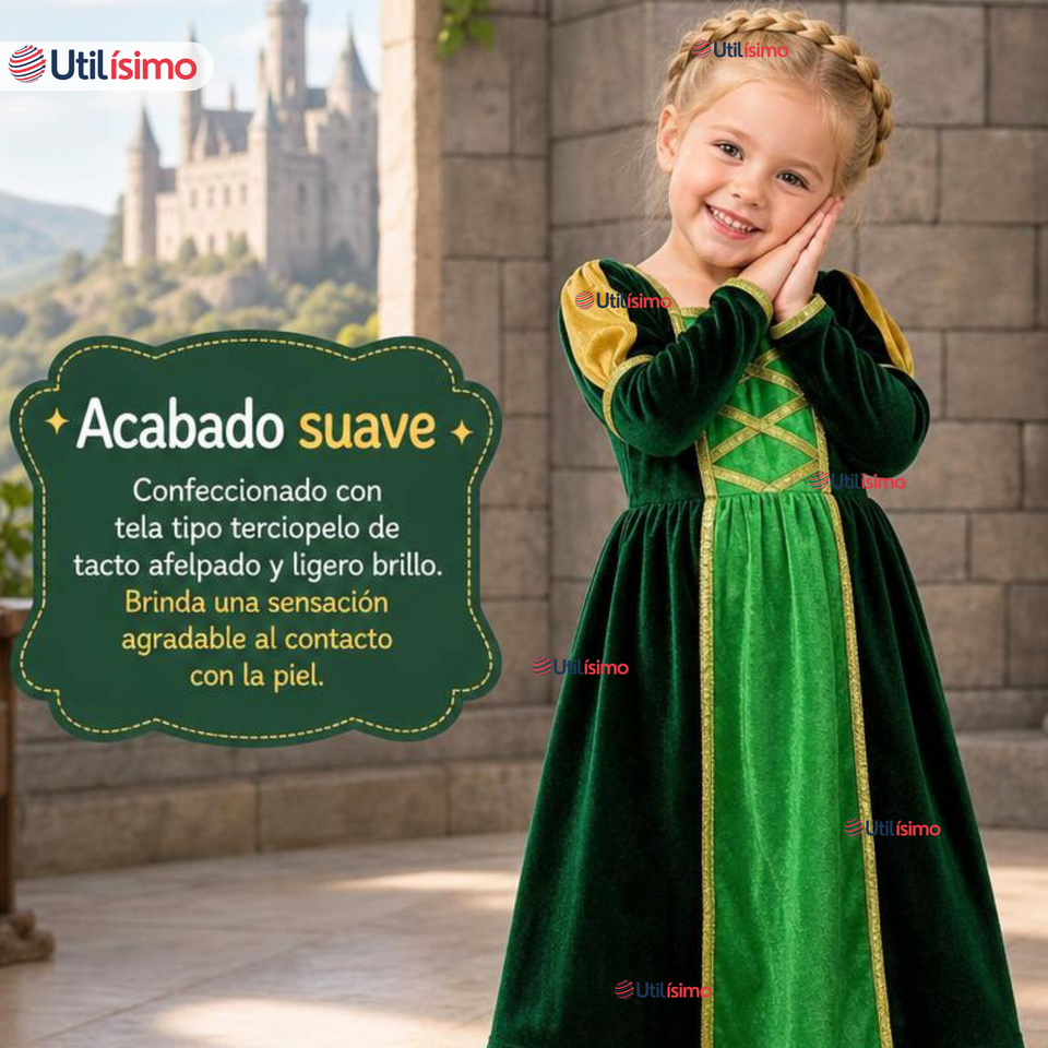 Disfraz Princesa Fiona Shrek Cosplay Niña