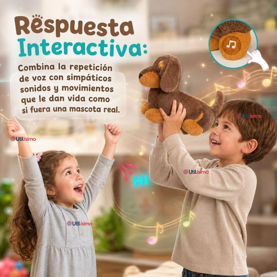 Juguete Infantil Peluche Cachorro Real Interactivo