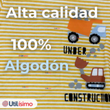Pack 5 Bodys Niño Manga Corta Tedmimak 100% Algodón Building Adventures