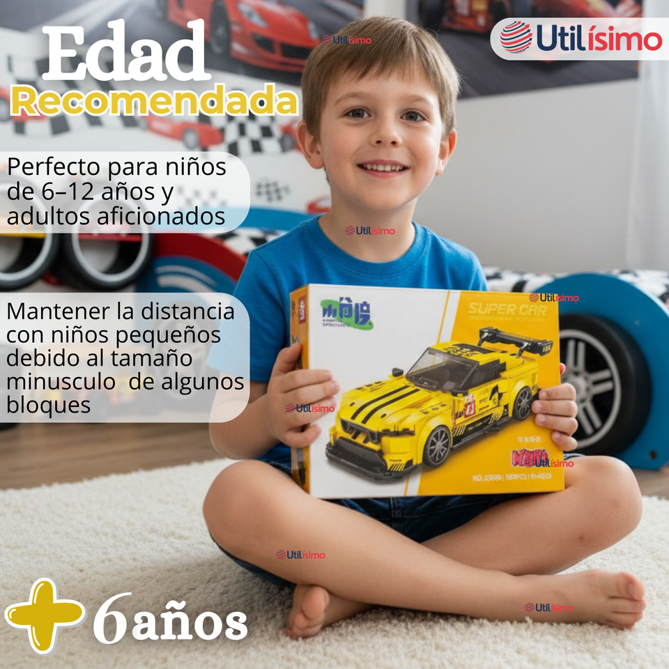 Auto Coche De Carreras Armable Maqueta Porsche Racing 360 Piezas Juguete Niño