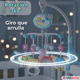 Móvil Giratorio Musical Proyector De Luces Más Control Para Cuna Bebé