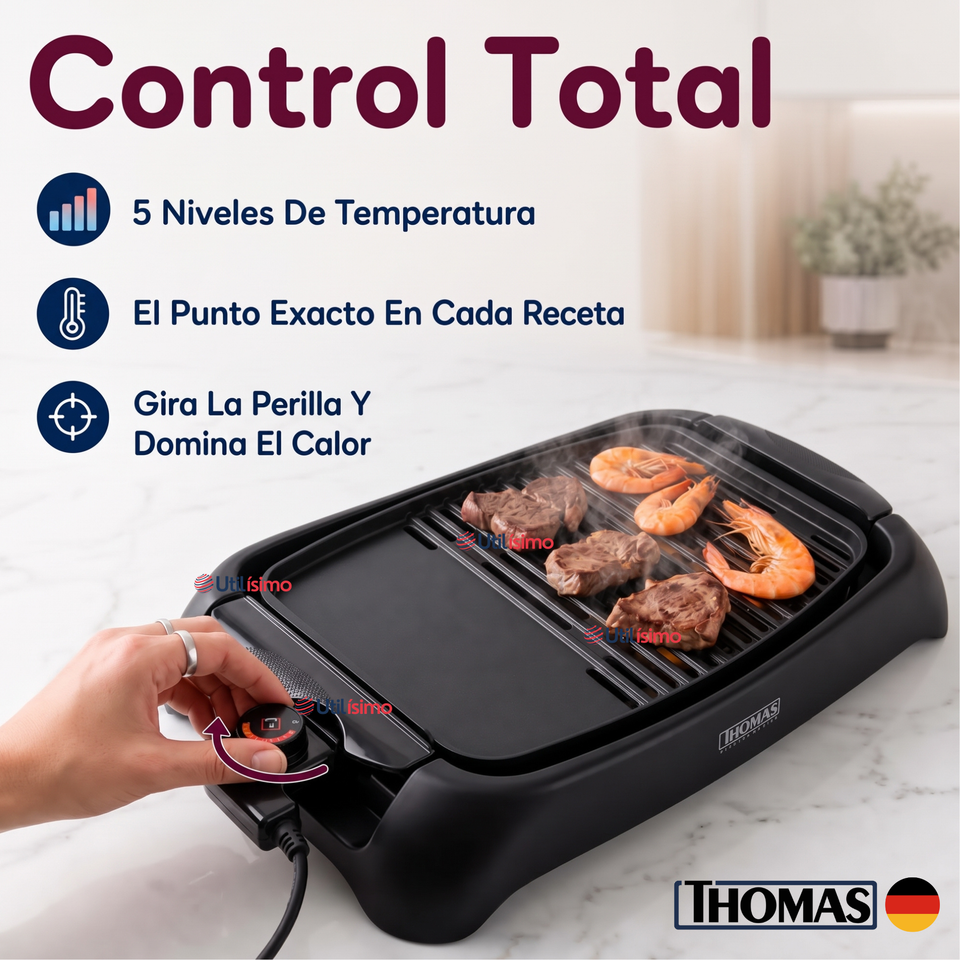 Parrilla Eléctrica Thomas Th-180 1000w