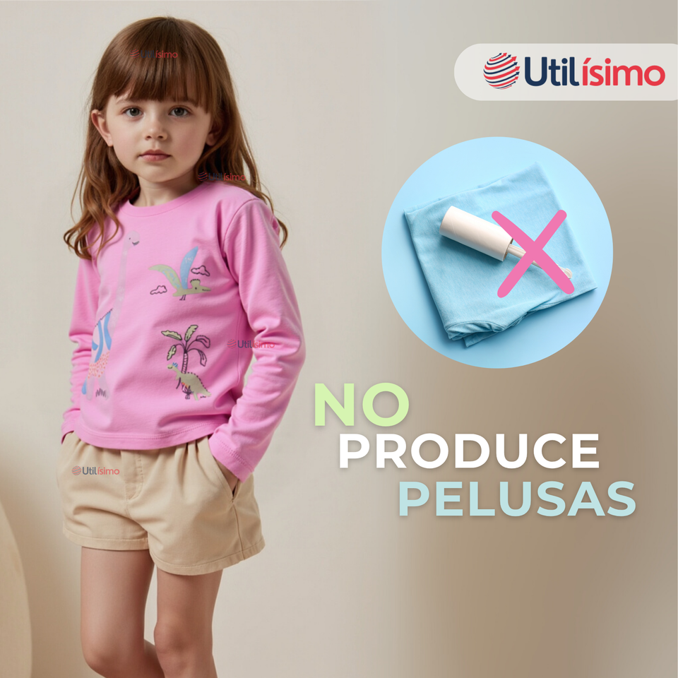 Polera Manga Larga Niña 100% Algodón Fucsia Camiseta