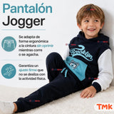 Conjunto 2 Piezas Polerón y Buzo 100% Algodón Tedmimak Niño Brooklyn Blue