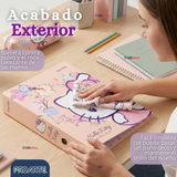 Archivador Lomo Ancho Formato A4 Carta 2 Anillos Hello Kitty Diseño Surtido