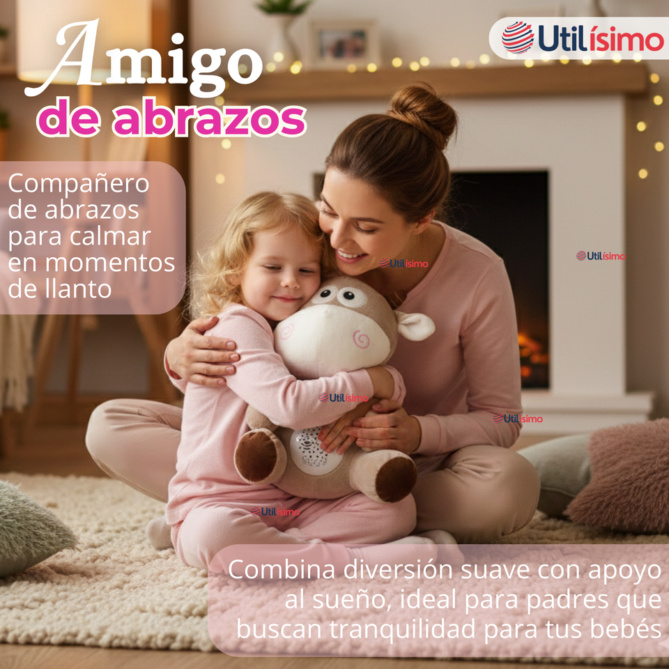 Peluche Vaca Espantacuco Con Luz Y Sonido Para Bebé Niño Niña