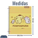 Pack 5 Cuadernos Universitarios Pompompurin 100 Hojas Proarte Diseño Surtido