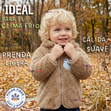 Polerón Con Capucha Forro Polar Bebe Niño Oso Abrigo Invierno