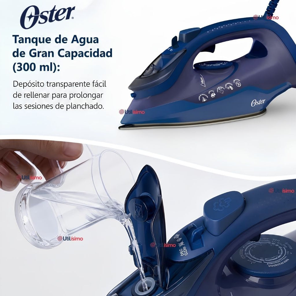 Plancha de vapor Oster® , AeroGlide S7200, azul oscuro, GCSTAC7202-052