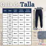 Pack 3 Buzos Pantalones Escolares Niños Unisex 100% Algodón Azul Bota Acanalada 3 a 16 años