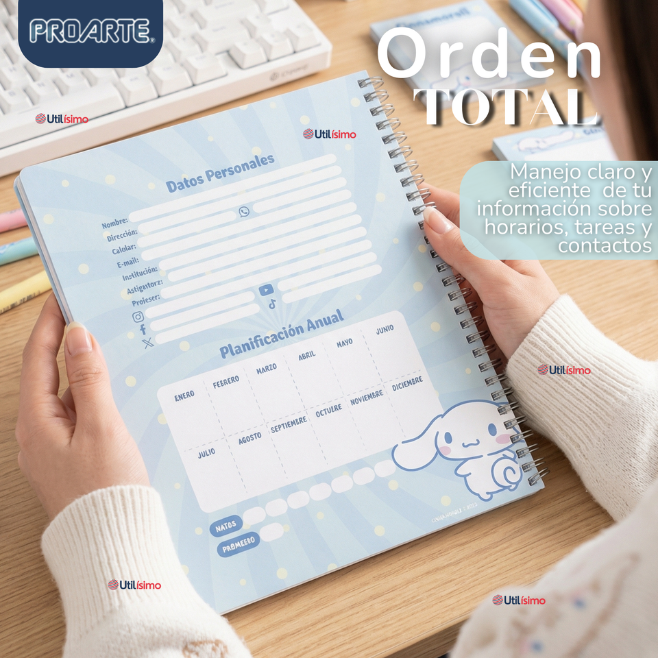 Pack 10 Cuadernos Universitarios Cinnamoroll 100 Hojas Proarte Diseño Surtido