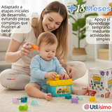 Cubo Bloques De Construcción 16 Figuras Educativo Didáctico Juguete Bebé Niño Niña