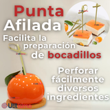 Pack 100 Piezas Brochetas De Bambú Cóctel Aperitivo 12cm