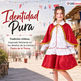 Traje Tirana Diablada Rojo 3 Piezas Niña Baile Típico Fiestas Patrias