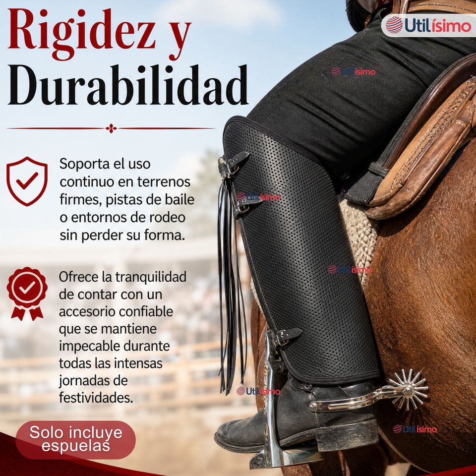 1 Par Espuelas Huaso Ajustable Fiestas Patrias Tallas 23-26, 27-32, 33-37, 38-40