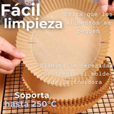 Oster® Freidora de Aire Manual, Recubrimiento Oster® DiamondForce, 4L de Capacidad, con Controles de Tiempo y Temperatura, CKSTAF401MDF + 300 Forros Desechables para Air Fryer