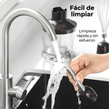 Batidora de inmersión Oster® roja con organizador y accesorios