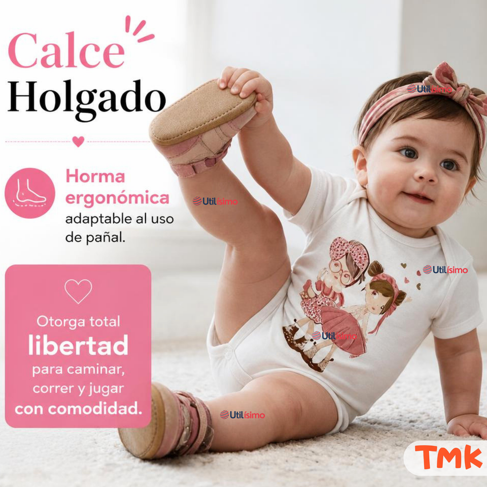 Pack 5 Bodys Manga Corta %100 Algodón Tedmimak Niña Sweet Girl