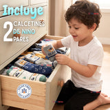 Pack 2 Pares Calcetines Toalla Niño Suaves Cálidos Invierno