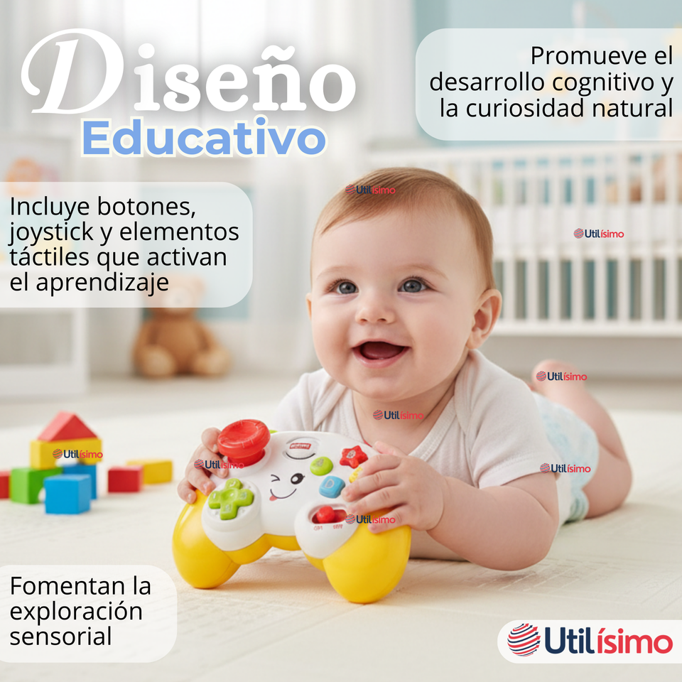 Control Mando Interactivo Música Y luces Juguete Colores Surtidos Bebé Niño Niña