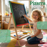 Pizarra Infantil 2 en 1 Tiza Plumon Magnética Estilo Montessori 64cm