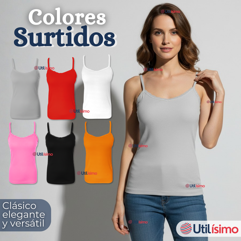 Pack 3 Camisetas Poleras Pabilo Básica Lisa Transpirable Mujer Colores Surtidos