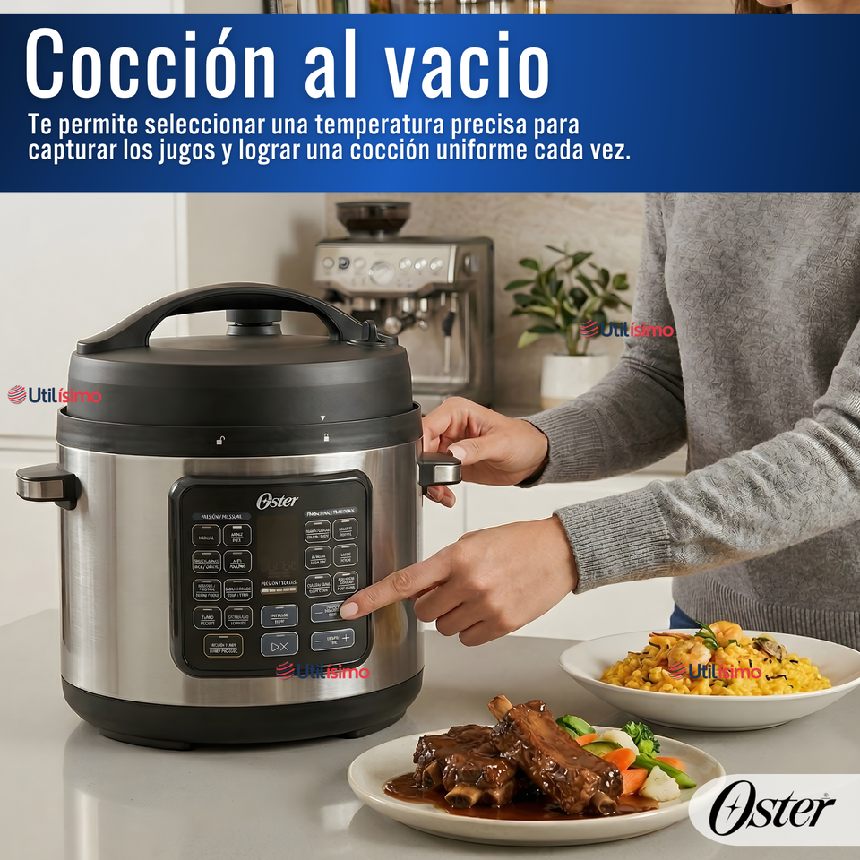 Multiolla turbo Oster®, 5.7 litros de capacidad DiamondForce CKSTPCECT57DF 1400W