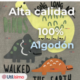 Pack 4 Bodys Niño Manga Corta Tedmimak 100% Algodón Dino Aventura