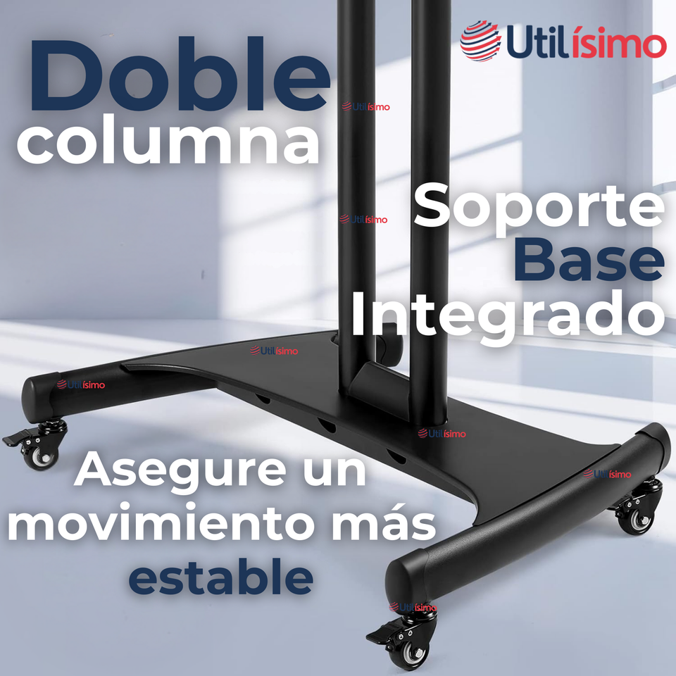 Soporte TV Portátil Con Ruedas 45Kg 32 a 75 Pulgadas 32 40 43 50 55 60 65 70 75