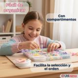 Set De Mostacillas Bisuteria Juguete Kit Para Armar Crear Pulseras Y Collares Niña