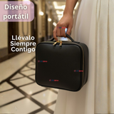 Estuche Maquillaje 2 en 1 Bolso Cosmetiquero Espejo Con Luz Led Organizador