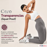 Calza Acanalada Cotelé Polar Con Chiporro Térmica Mujer Elásticada Gris Melange