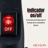 Onduladora De Pelo Revlon Waver Jumbo De 3 Barriles 120W Rosa