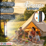Lampara Luz De Emergencia Focos 48 Led Carga Híbrida Solar USB 30W