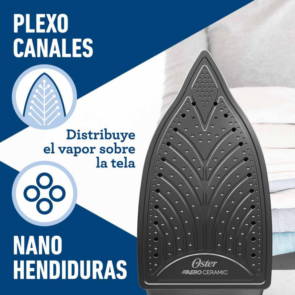 Plancha de vapor Oster® con base de cerámica GCSTBS6052
