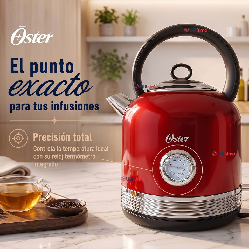 Hervidor eléctrico Oster® con capacidad de 2.5 L BVSTKT900R