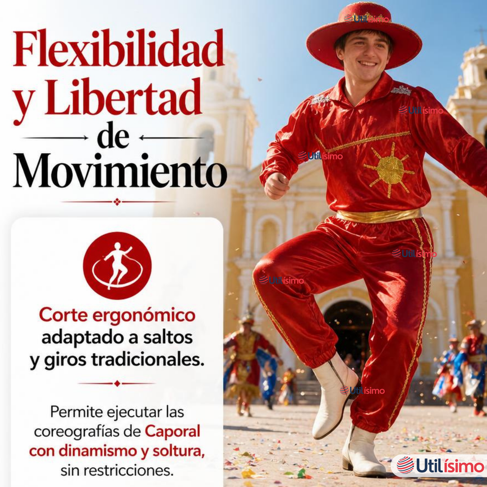 Traje Caporal Típico Completo Con Sombrero Rojo Hombre Fiestas Patrias