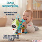 Juguete Peluche Animales Sensorial Con Mordedor Y Sonajero Diseño Perrito Niña y Niño