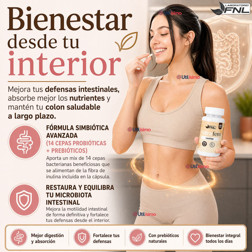 Nutrafem Probiofem 60 caps Equilibrio Microbiota Femenina Fnl