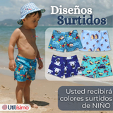 Short De Playa Para Niños Traje De Baño Pantalón Corto Diseños Surtidos