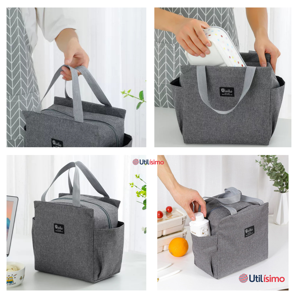 Lonchera Térmica Portátil Tela Oxford De Gran Capacidad con Aislamiento