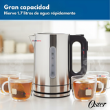 Hervidor eléctrico Oster® 1.7 lt control de temperatura BVSTKT8970
