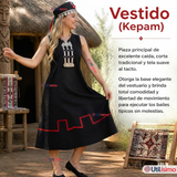 Pack 3 Trajes Típicos Vestido Mapuche Completo 5 Piezas Mujer Fiestas Patrias