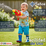 Pistola De Agua 300ml 32cm Colores Surtidos Juguete Lanza Agua Niño Niña